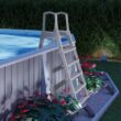 XtremepowerUS Deluxe Above Ground In-Pool Swimming Pool Ladder Incline Pool Step Adjustable Ladder (48" - 52"), White XtremepowerUS Deluxe Above Ground In-Pool Swimming Pool Ladder Incline Pool Step Adjustable Ladder (48" - 52"), White
