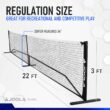 JOOLA Essentials Pickleball Net, Regulation Height, Indoor and Outdoor with Carry Bag, Adult/Teen