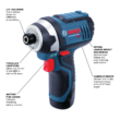 Bosch 12-volt 1/4-in Variable Speed Cordless Impact Driver (2-Batteries Included)