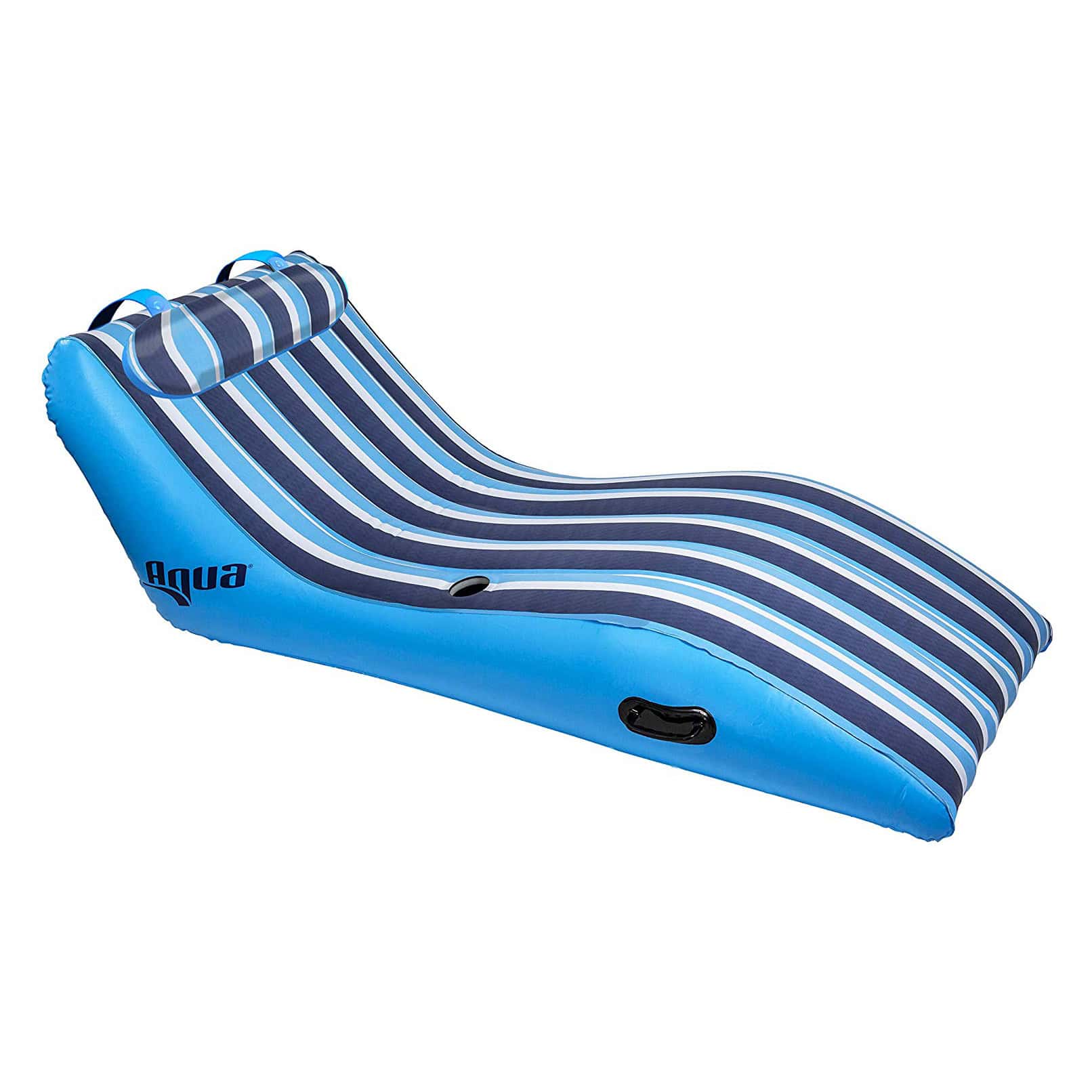 Aqua Key West Ultra Cushioned Comfort Lounge Pool Float w/ Pillow (2 Pack) Aqua Key West Ultra Cushioned Comfort Lounge Pool Float w/ Pillow (2 Pack) - Image 2