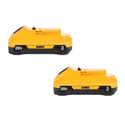DEWALT 20-Volt 2-Pack 3 Amp-Hour; 3 Amp-Hour Lithium Power Tool Battery