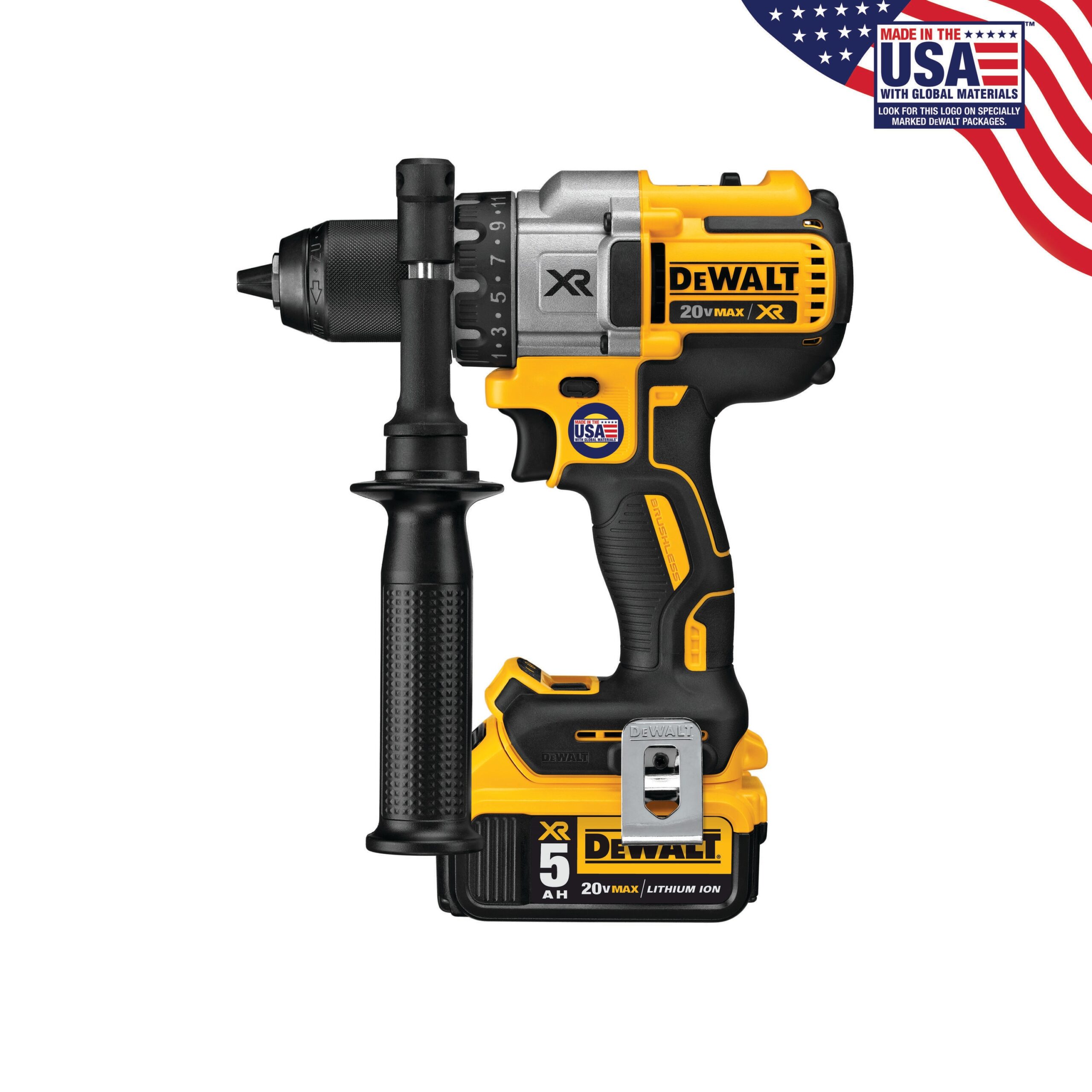 DEWALT 20-volt Max 1/2-in Brushless Cordless Drill (2 Li-ion Batteries Included and Charger Included) DEWALT 20-volt Max 1/2-in Brushless Cordless Drill (2 Li-ion Batteries Included and Charger Included) - Image 2