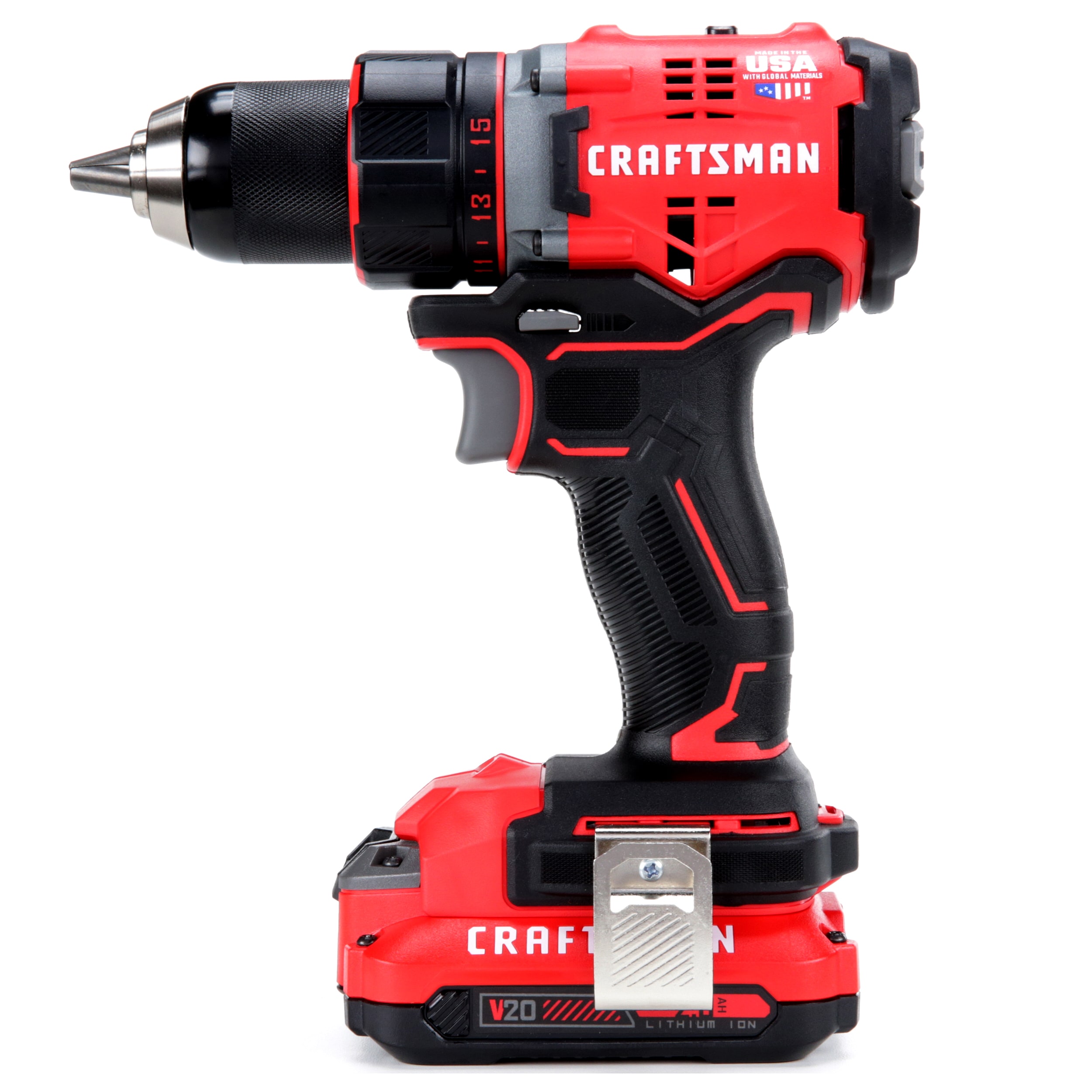 CRAFTSMAN V20 20-volt 1/2-in Brushless Cordless Drill(2 Li-ion Batteries Included and Charger Included) CRAFTSMAN V20 20-volt 1/2-in Brushless Cordless Drill(2 Li-ion Batteries Included and Charger Included) - Image 4