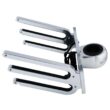 TCMT 2 Racks CNC Wakeboard Tower Rack CFR-WA-2 Bat Back Boat Surfboard / Kneeboard Holder Silver