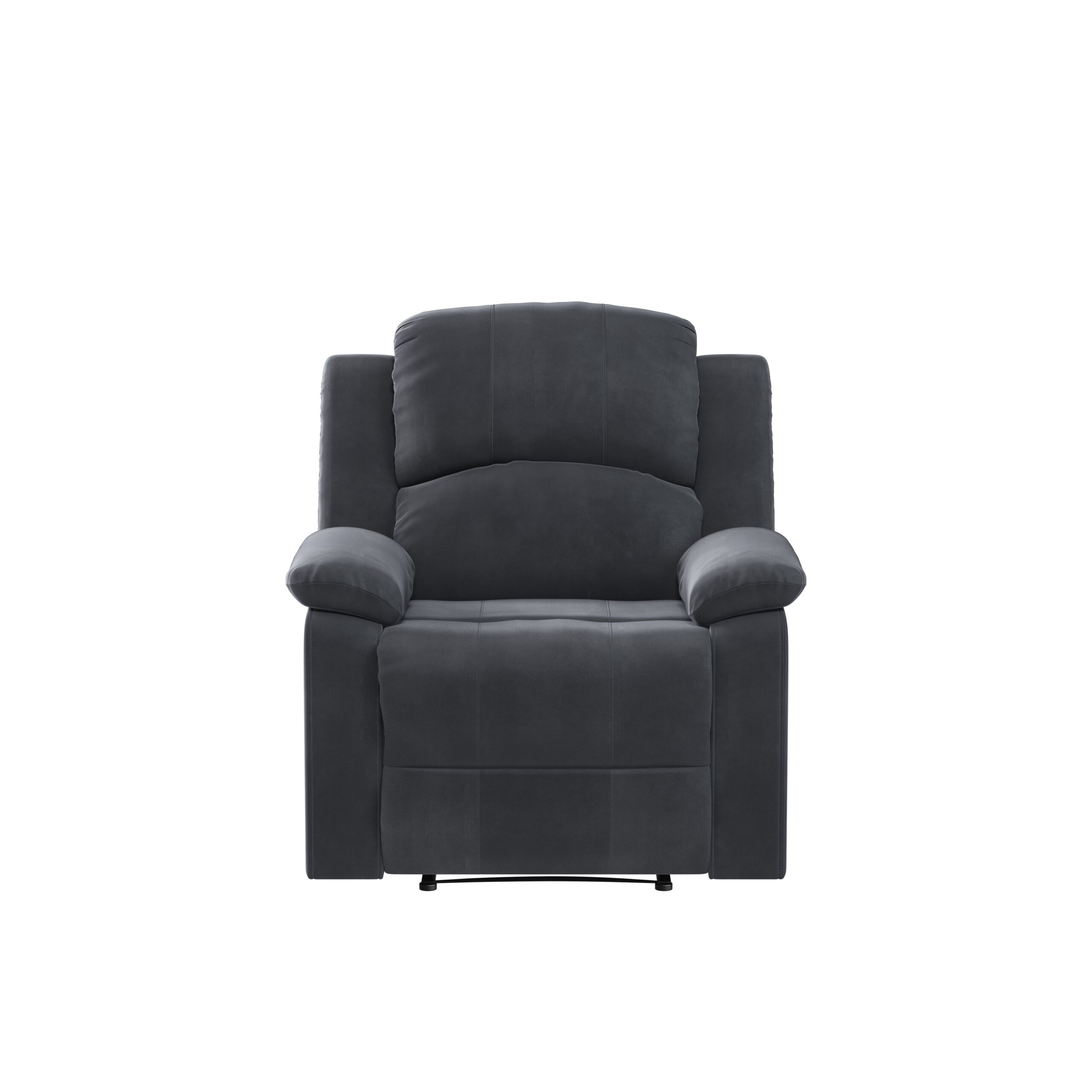 Lifestyle Solutions Reynolds Manual Standard Recliner, Slate Gray Microfiber Lifestyle Solutions Reynolds Manual Standard Recliner, Slate Gray Microfiber - Image 9