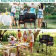 SUGIFT Portable BBQ Charcoal Grill with Offset Smoker