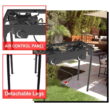 Kapas Outdoor & Indoor Portable Propane Stove, Double Burners