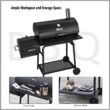 Royal Gourmet CC1830FC 30" Charcoal Grill with Offset Smoker, With Cover