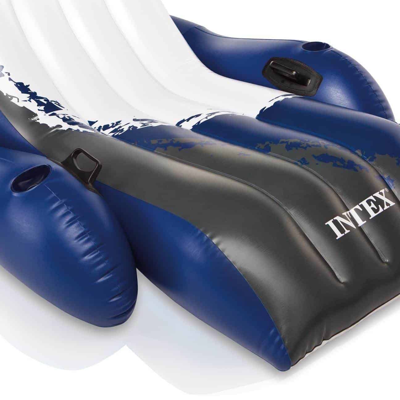 Intex Inflatable Floating Comfortable Recliner Lounges with Cup Holders (3 Pack) Intex Inflatable Floating Comfortable Recliner Lounges with Cup Holders (3 Pack) - Image 4