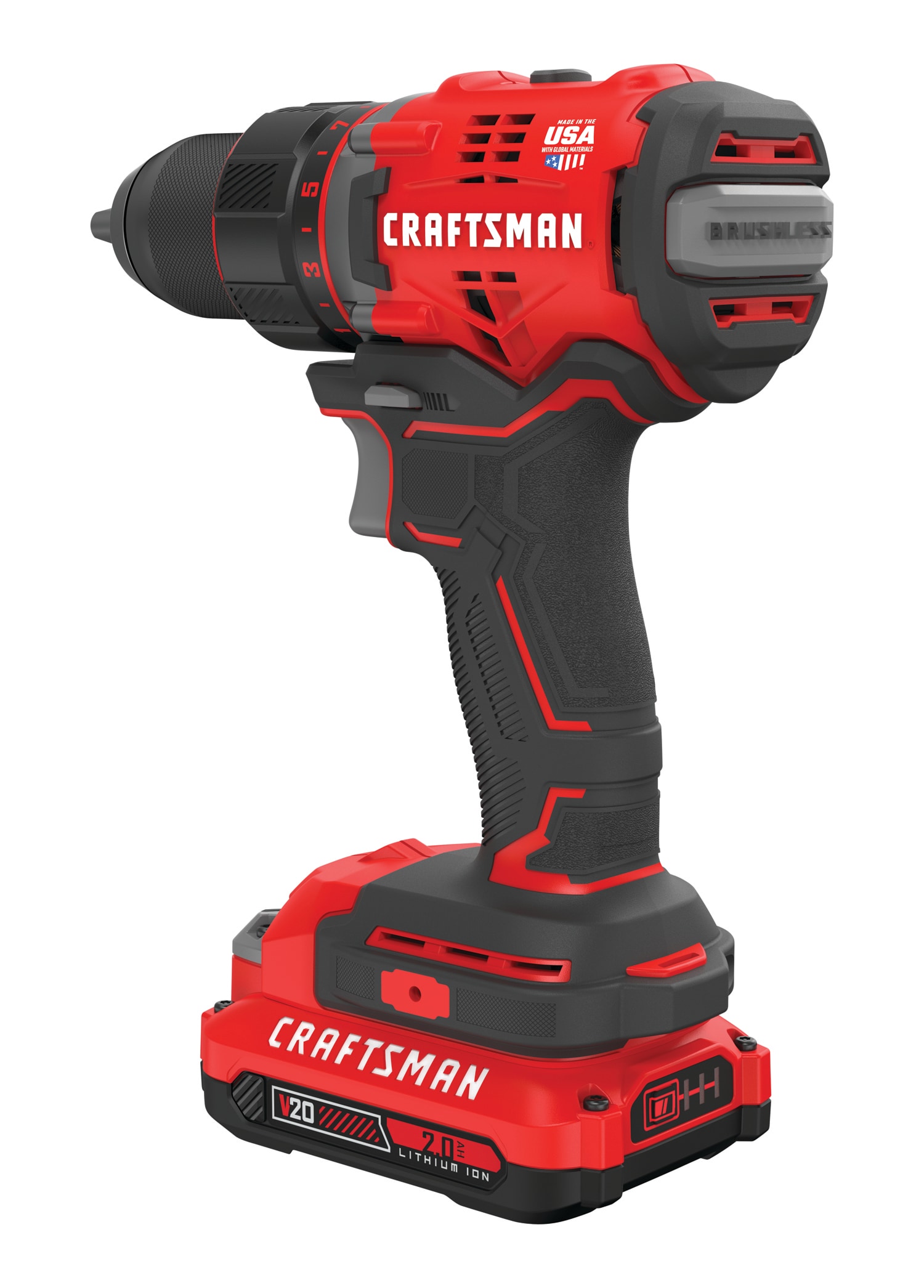 CRAFTSMAN V20 20-volt 1/2-in Brushless Cordless Drill(2 Li-ion Batteries Included and Charger Included) CRAFTSMAN V20 20-volt 1/2-in Brushless Cordless Drill(2 Li-ion Batteries Included and Charger Included) - Image 14