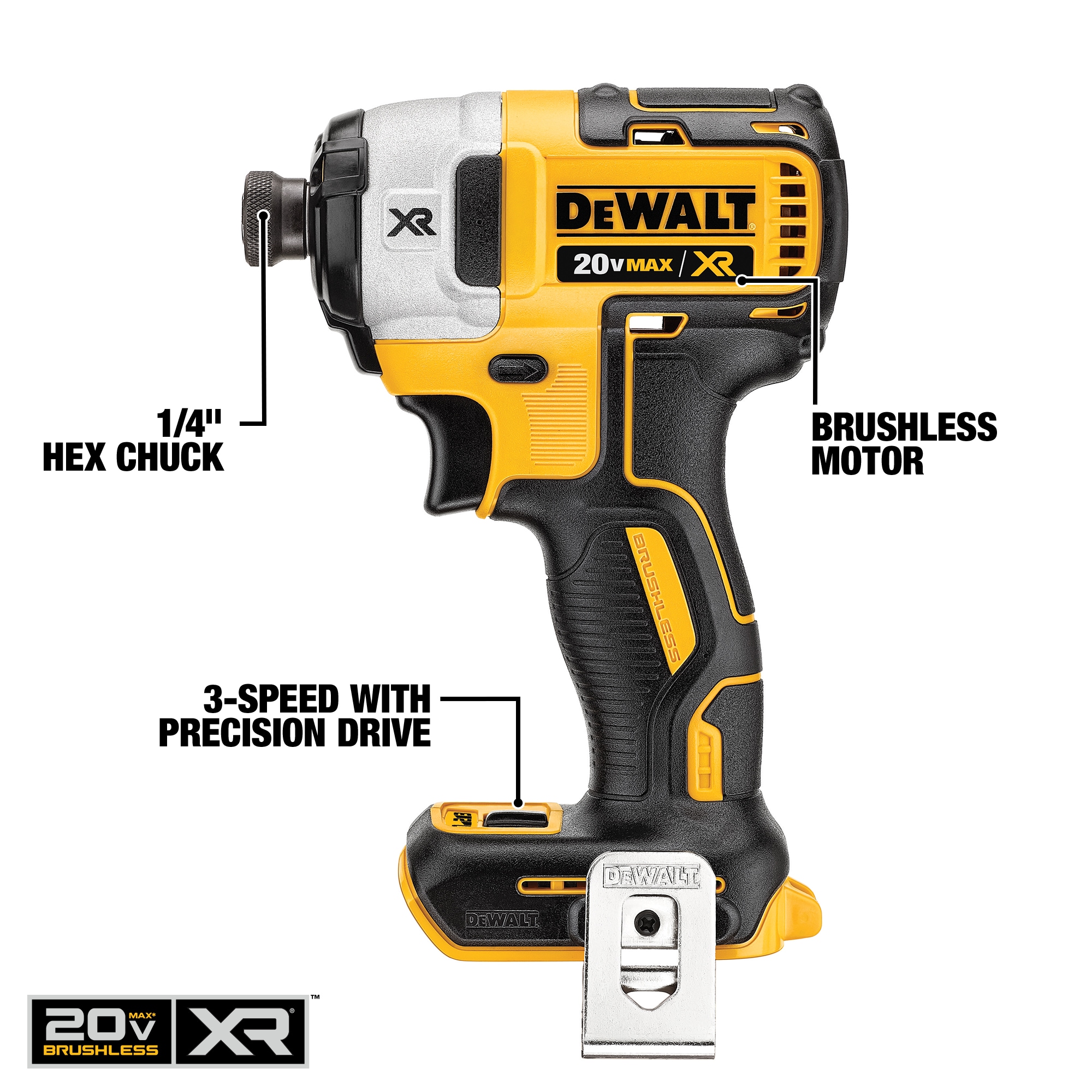 DEWALT XR 2-Tool 20-Volt Max Brushless Power Tool Combo Kit with Soft Case (2-Batteries and charger Included) DEWALT XR 2-Tool 20-Volt Max Brushless Power Tool Combo Kit with Soft Case (2-Batteries and charger Included) - Image 5