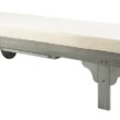 Safavieh Newport Ash Gray Wood Frame Stationary Chaise Lounge Chair(s) with Off-white Cushioned Seat
