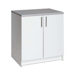 Prepac Elite 32-in W x 36-in H Wood Composite White Freestanding Utility Storage Cabinet