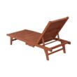 Leisure Season Frame Stationary Chaise Lounge Chair(s) with Solid Seat