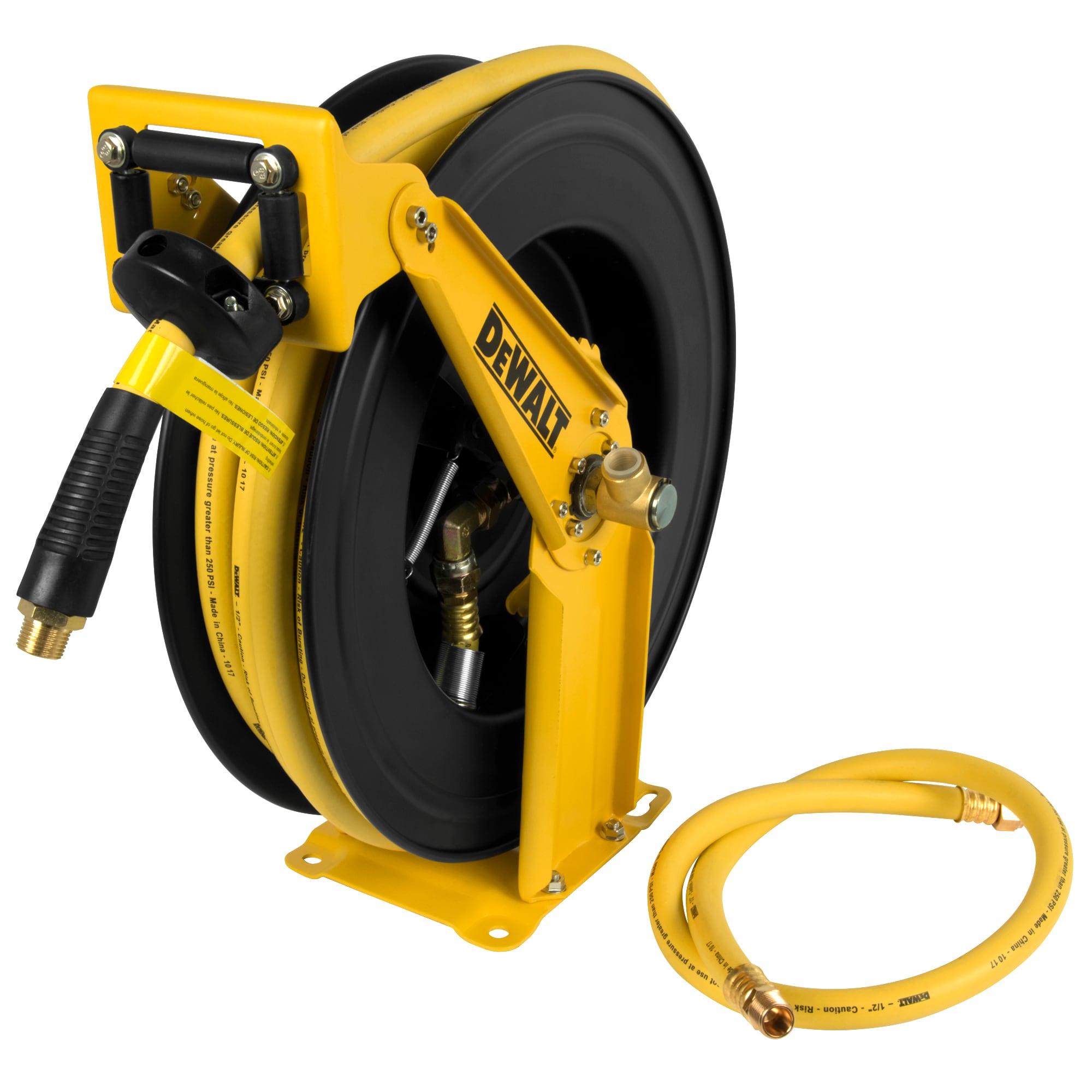 DEWALT 1/2 In. x 50 Ft. Double Arm Auto Retracting Air Hose Reel DEWALT 1/2 In. x 50 Ft. Double Arm Auto Retracting Air Hose Reel