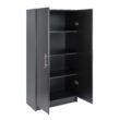 Prepac Elite 32-in W x 65-in H Wood Composite Black Freestanding Utility Storage Cabinet