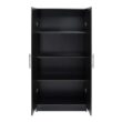 Prepac Elite 32-in W x 65-in H Wood Composite Black Freestanding Utility Storage Cabinet