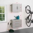 Prepac HangUps 30-in W x 72-in H Wood Composite Light Gray Wall-mount Utility Storage Cabinet