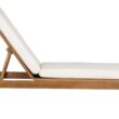 Safavieh Solano Woven Natural Wood Frame Stationary Chaise Lounge Chair(s) with Off-white Woven Seat