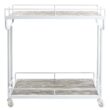Safavieh Gray Composite Base with Mdf Top Rolling Kitchen Cart (32-in x 21-in x 32-in)