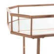 Safavieh Red Metal Base with Mirror Top Rolling Kitchen Cart (29.6-in x 16.5-in x 29.8-in)