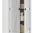 Ameriwood Home Winthrop 29.7-in x 71.9-in H Wood Composite Ivory Pine Freestanding or Wall-mount Utility Storage Cabinet