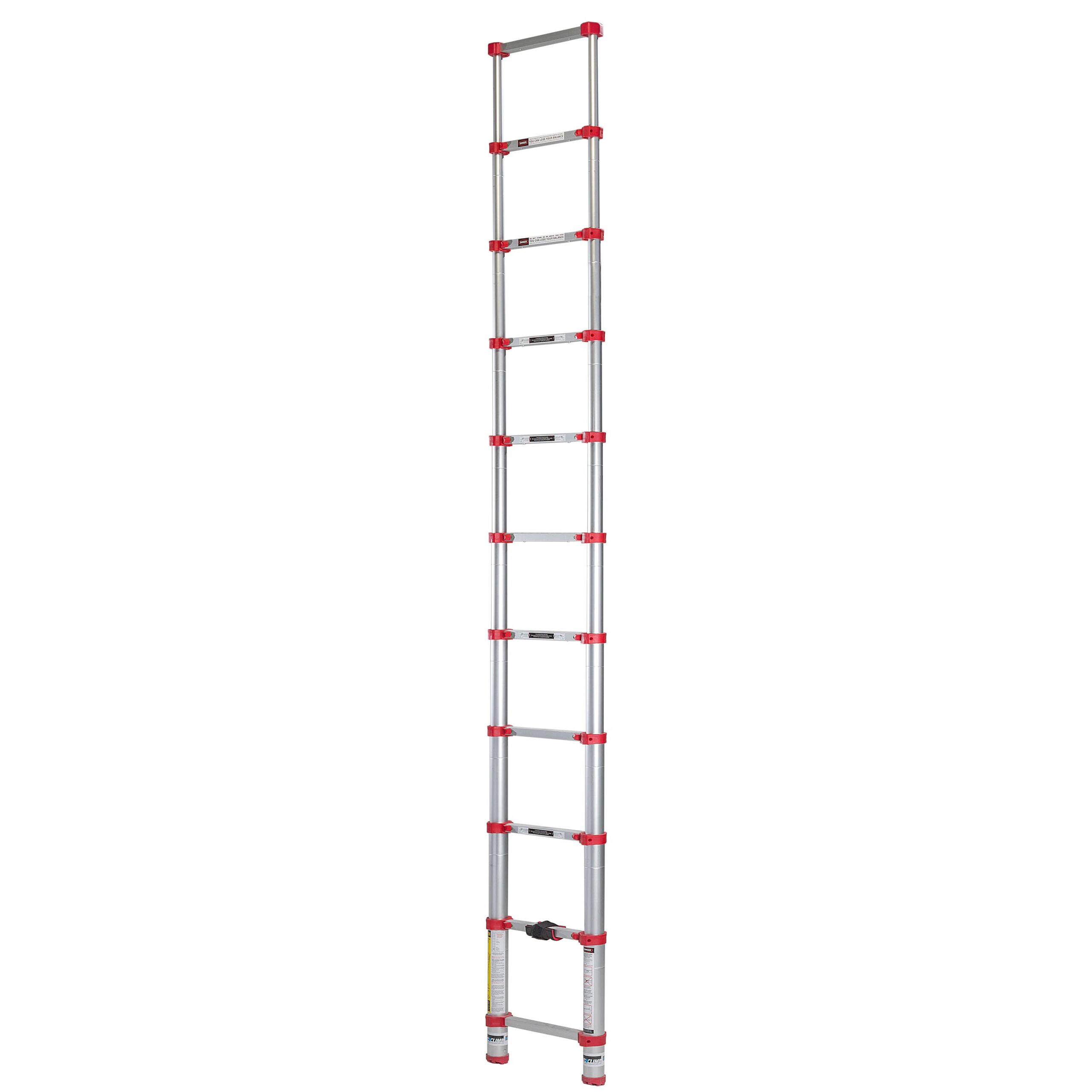 Xtend+Climb Home Aluminum 10.5-ft Type 1- 250-lb Capacity Telescoping Extension Ladder Xtend+Climb Home Aluminum 10.5-ft Type 1- 250-lb Capacity Telescoping Extension Ladder - Image 9