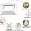 SUGIFT 10'x30' Wedding Party Tent Outdoor Canopy Tent with 8 Side Walls White