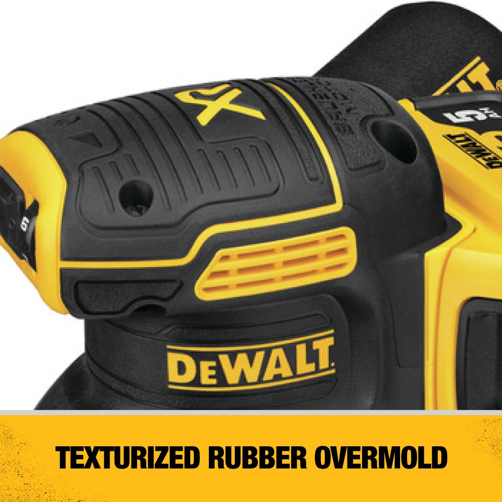 DEWALT 20-Volt-Amp Brushless Cordless Variable Speed Random Orbital Sander with Dust Management (Battery Included) DEWALT 20-Volt-Amp Brushless Cordless Variable Speed Random Orbital Sander with Dust Management (Battery Included) - Image 5