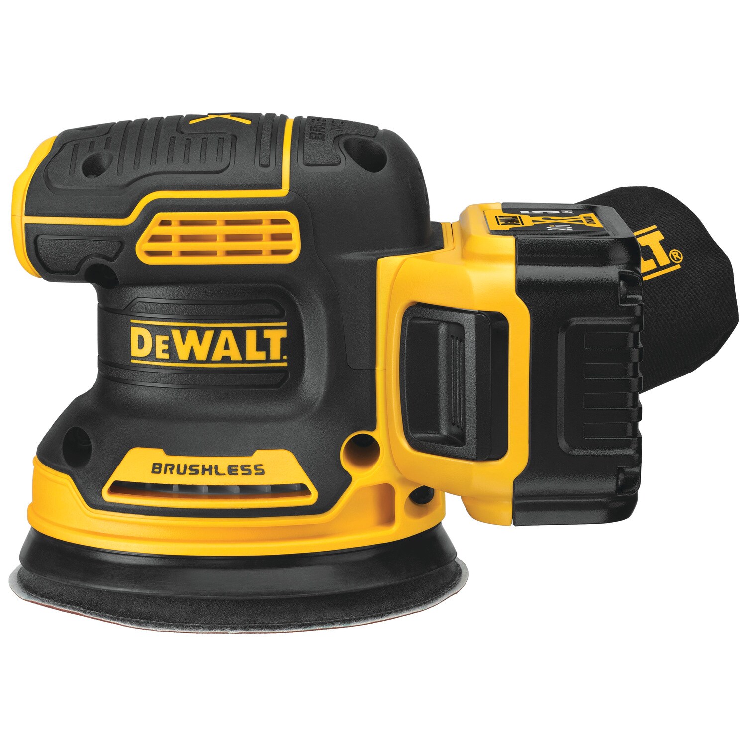 DEWALT 20-Volt-Amp Brushless Cordless Variable Speed Random Orbital Sander with Dust Management (Battery Included) DEWALT 20-Volt-Amp Brushless Cordless Variable Speed Random Orbital Sander with Dust Management (Battery Included) - Image 8