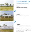 Ktaxon 10' x 30' Canopy Tent with 8 Side Walls for Party Wedding Camping and BBQ