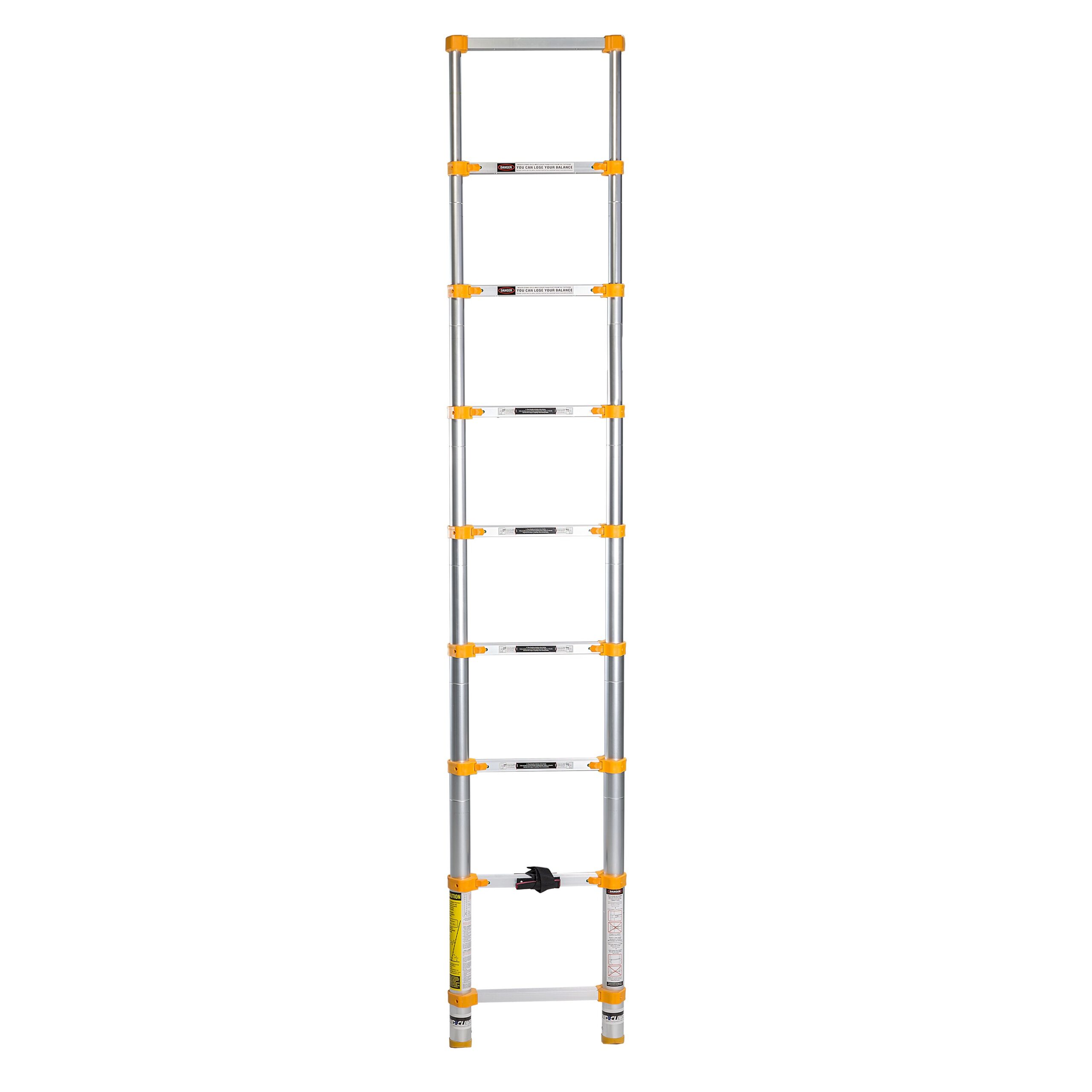 Xtend+Climb Home Aluminum 8.5-ft Type 1- 250-lb Capacity Telescoping Extension Ladder Xtend+Climb Home Aluminum 8.5-ft Type 1- 250-lb Capacity Telescoping Extension Ladder - Image 6