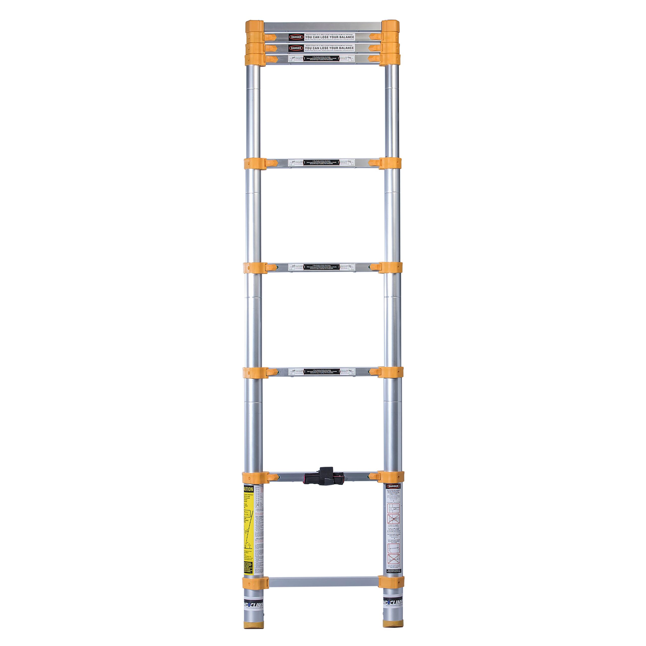 Xtend+Climb Home Aluminum 8.5-ft Type 1- 250-lb Capacity Telescoping Extension Ladder Xtend+Climb Home Aluminum 8.5-ft Type 1- 250-lb Capacity Telescoping Extension Ladder - Image 7