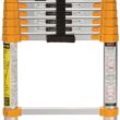 Xtend+Climb Home Aluminum 8.5-ft Type 1- 250-lb Capacity Telescoping Extension Ladder Xtend+Climb Home Aluminum 8.5-ft Type 1- 250-lb Capacity Telescoping Extension Ladder