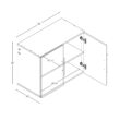 Prepac HangUps 30-in W x 72-in H Wood Composite White Wall-mount Utility Storage Cabinet