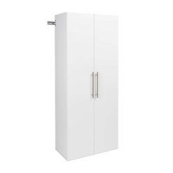 Prepac HangUps 30-in W x 72-in H Wood Composite White Wall-mount Utility Storage Cabinet
