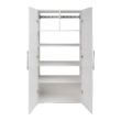 Prepac HangUps 36-in W x 72-in H Wood Composite White Wall-mount Utility Storage Cabinet