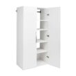 Prepac HangUps 36-in W x 72-in H Wood Composite White Wall-mount Utility Storage Cabinet