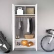 Prepac HangUps 36-in W x 72-in H Wood Composite White Wall-mount Utility Storage Cabinet