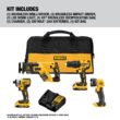 DEWALT 4-Tool 20-Volt Max Brushless Power Tool Combo Kit with Soft Case (2-Batteries and charger Included) DEWALT 4-Tool 20-Volt Max Brushless Power Tool Combo Kit with Soft Case (2-Batteries and charger Included)