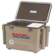 Engel Coolers 30 Quart Leak Proof Insulated Cooler Drybox with 4 Rod Holders