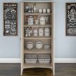 Bush Furniture Salinas 31.5-in W x 62.95-in H Wood Composite Antique White Freestanding Utility Storage Cabinet Bush Furniture Salinas 31.5-in W x 62.95-in H Wood Composite Antique White Freestanding Utility Storage Cabinet