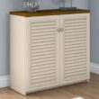 Bush Furniture Fairview 31.73-in W x 30.71-in H Wood Composite Antique White/Tea Maple Freestanding Utility Storage Cabinet