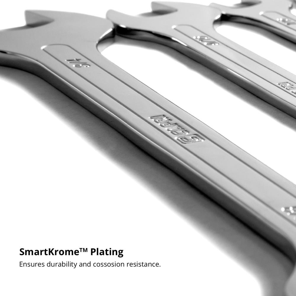 Capri Tools 14-Piece Set 6-point Standard (SAE) and Metric Combination Standard Open End Wrench Capri Tools 14-Piece Set 6-point Standard (SAE) and Metric Combination Standard Open End Wrench - Image 5