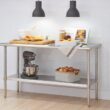 TRINITY 60-in W x 34.65-in H Ecostorage Stainless Steel Work Bench