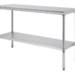 TRINITY 60-in W x 34.65-in H Ecostorage Stainless Steel Work Bench