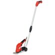 Costway 7.2V Cordless Grass Shear/Shrub Trimmer w/Blades Wheeled Extension Handle