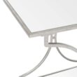 Safavieh Chrome Metal Base with Mirror Top Rolling Kitchen Cart (19.1-in x 26-in x 31.1-in)