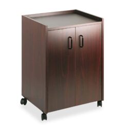 Safco Brown Laminate Base with Laminate Top Rolling Kitchen Cart (23-in x 18-in x 31-in)