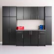 Prepac Elite 32-in W x 65-in H Wood Composite Black Freestanding Utility Storage Cabinet